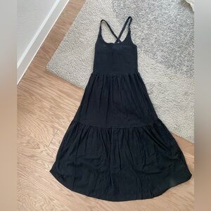 Nation LTD tiered maxi dress in cotton jersey